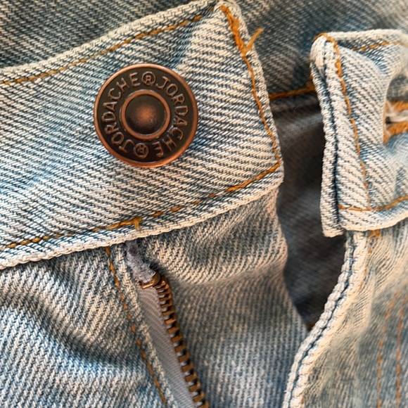 JORDACHE Vintage 80s Light Wash High Tapered Blue Jeans - Picture 9 of 17